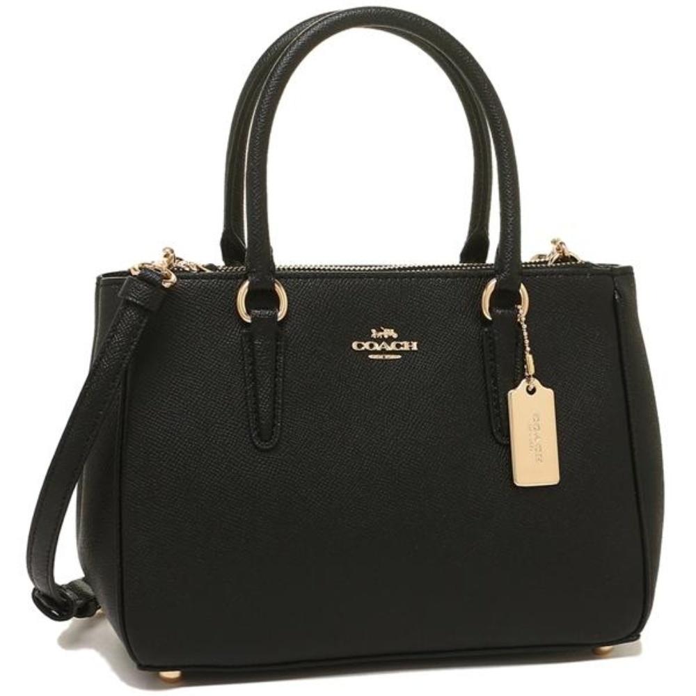 COACH Black Mini Surrey Carryall Bag NEW